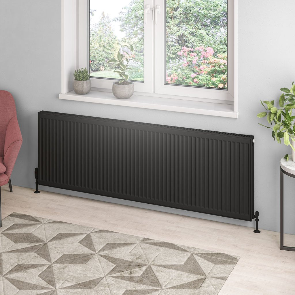 Eastbrook Compact Type 21 Matt Black Radiators
