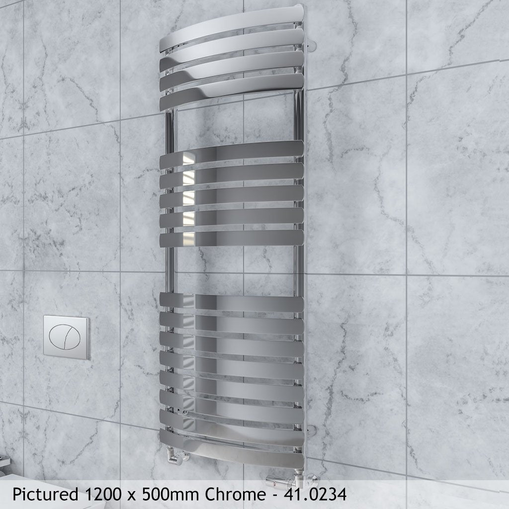 Eastbrook Staverton Curved Chrome Tube on Tube Designer Towel Rails