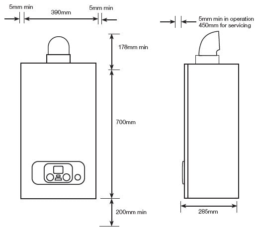 Baxi Potterton Assure 18KW LPG System Boiler Technical Image 7703810