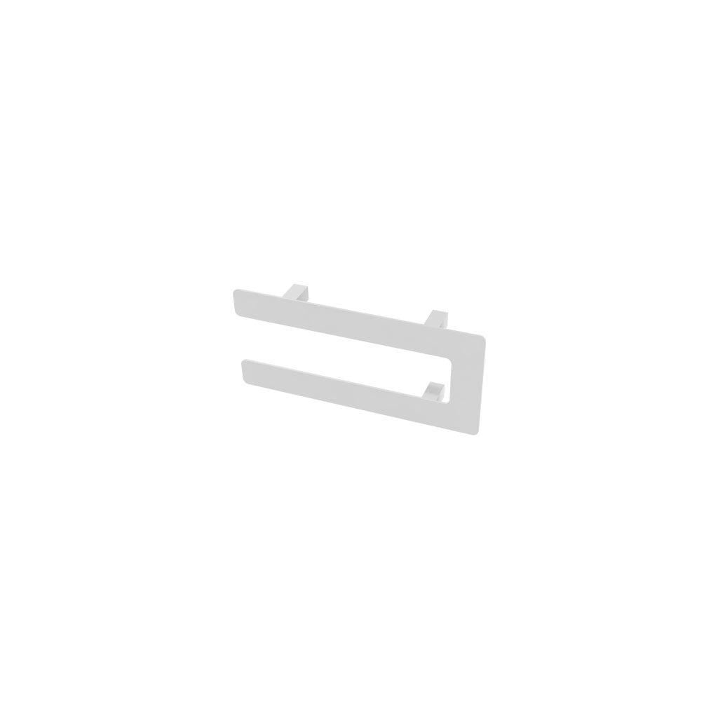 Eastbrook Withington Double Flat Style Matt White Towel Hanger 375mm