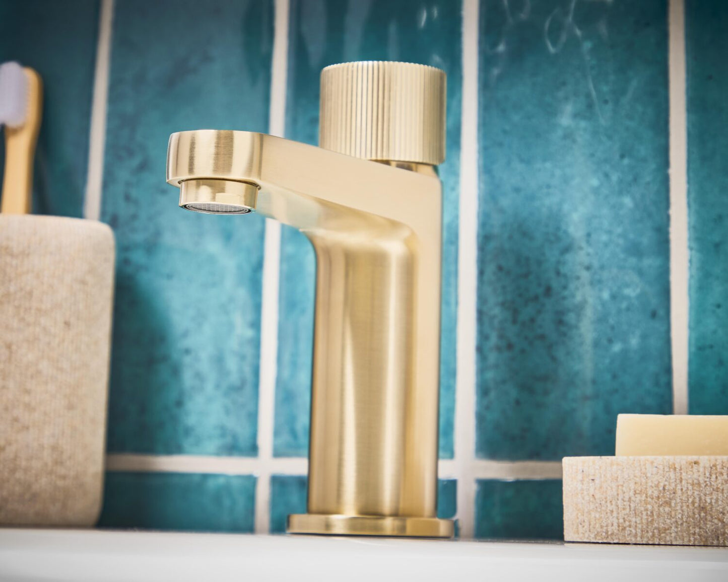 Scudo KOKO Mono Basin Mixer Brushed Brass