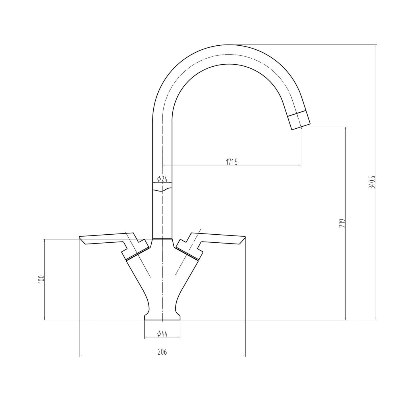 Scudo - Olicana Kitchen Tap