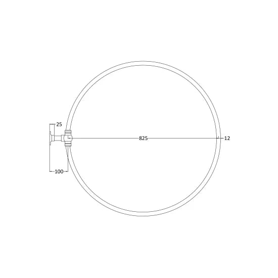 Nuie Chrome Shower Curtain Ring