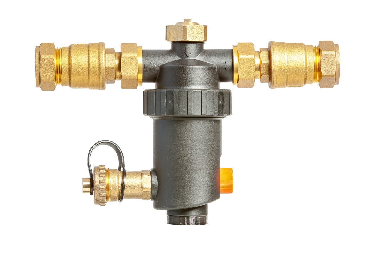 Mini Magnetic Filter for Central Heating Boiler Systems 22mm Connection - MFILT