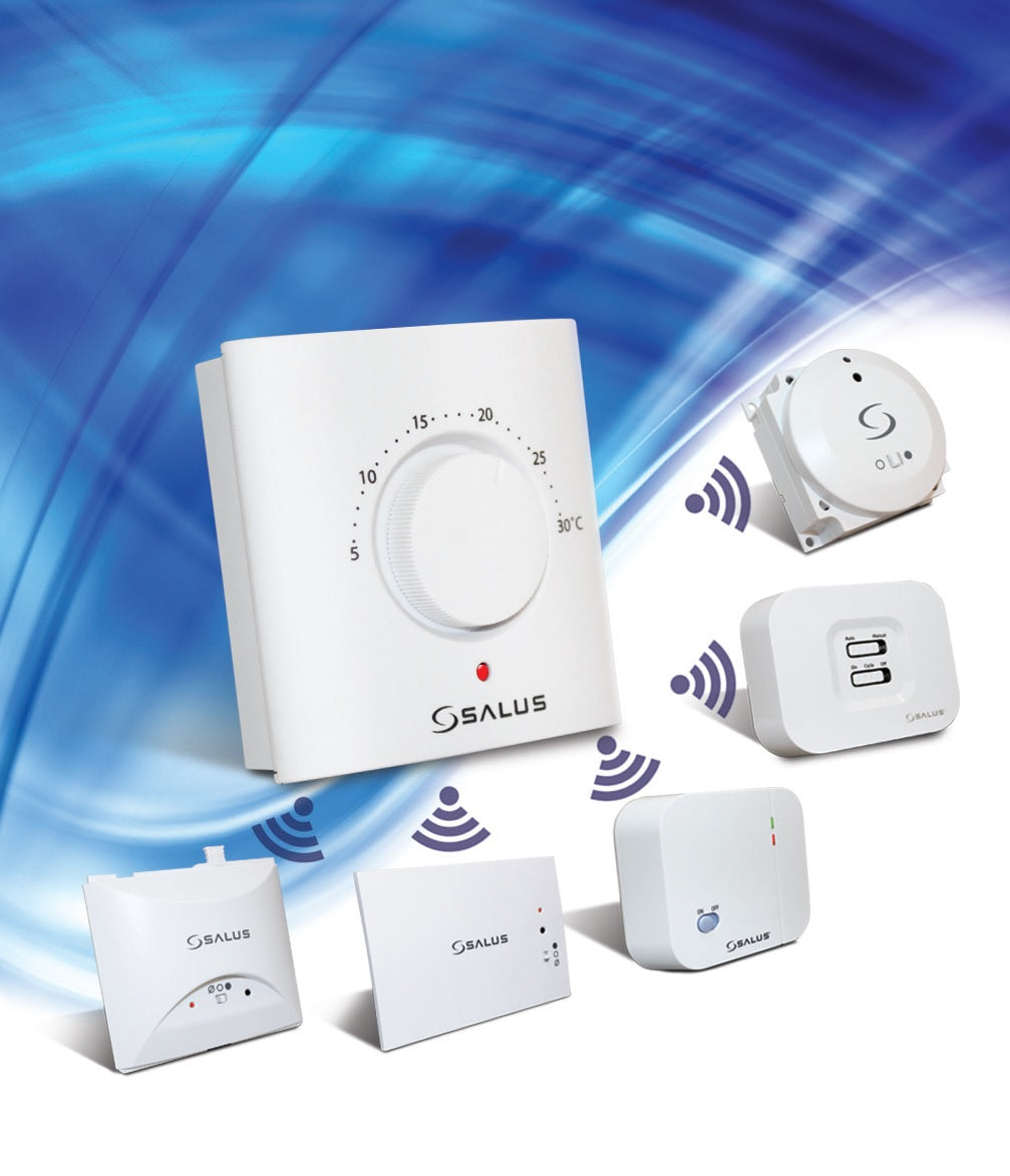 Salus Wireless Manual Dial Thermostat ERT20TX demo image