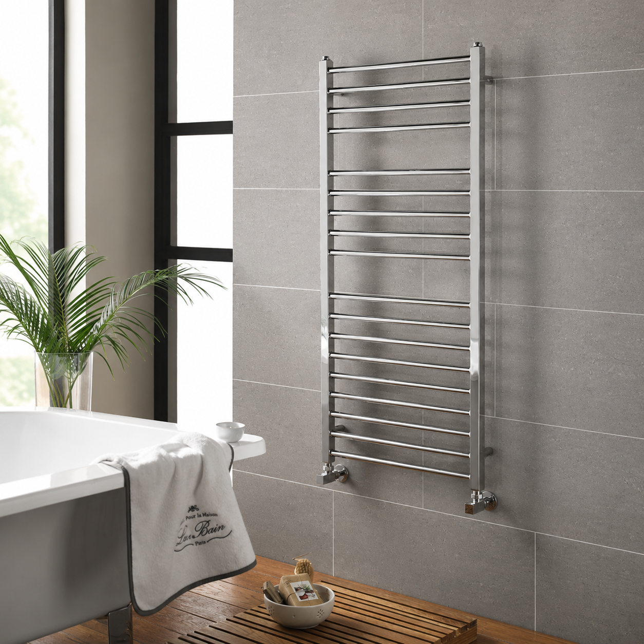 Kartell - Metro Straight Stainless Steel Designer Towel Rail