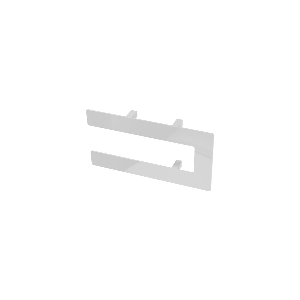 Eastbrook Addington Gloss White Double Flat Towel Hanger 292mm 91.0099