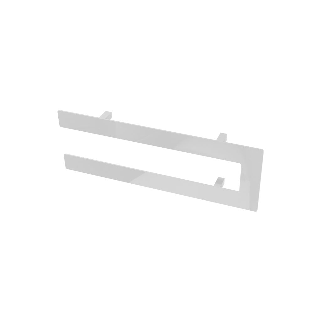 Eastbrook Addington Gloss White Double Flat Towel Hanger 440mm 91.0101
