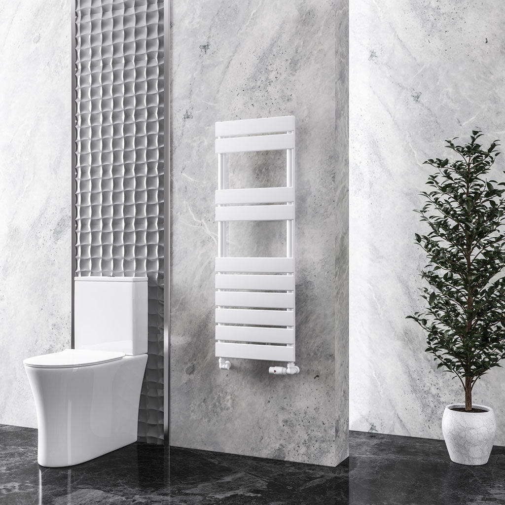 Eastbrook Addington Gloss White Type 10 Designer Towel Rail 1110mm x 400mm 91.0062