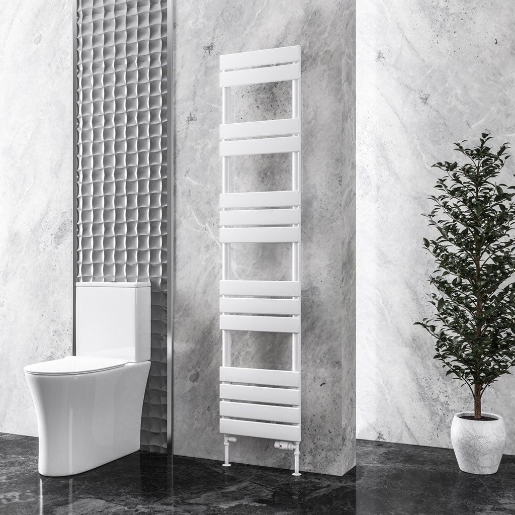 Eastbrook Addington Gloss White Type 10 Designer Towel Rail 1750mm x 400mm 91.0063