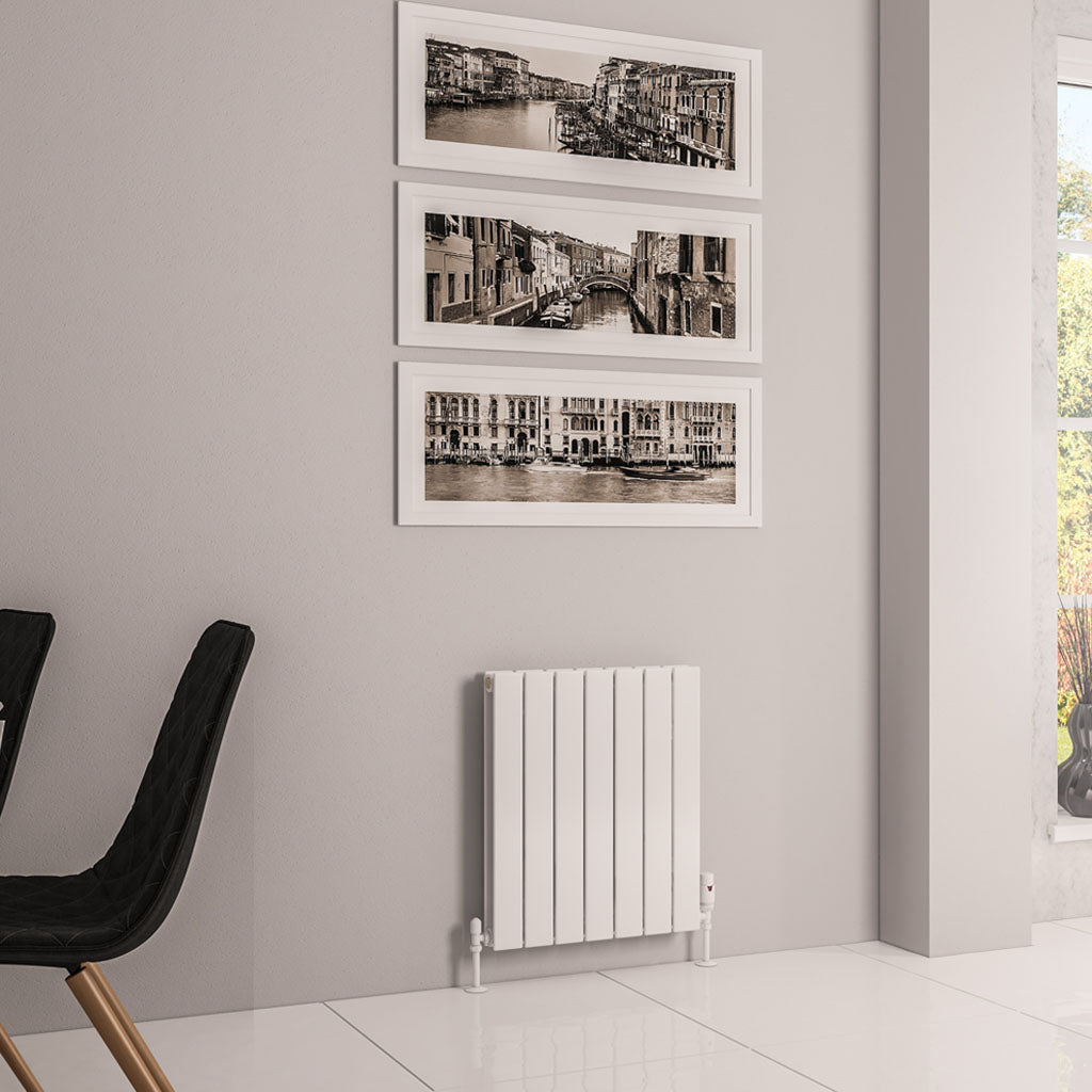 Eastbrook Addington Gloss White Type 20 Vertical or Horizontal Designer Radiator 600mm x 514mm 91.0138