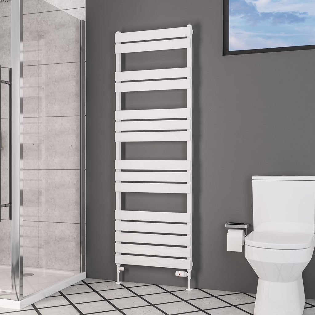 Eastbrook Deddington Gloss White Designer Towel Rail 1800mm x 600mm 89.0862