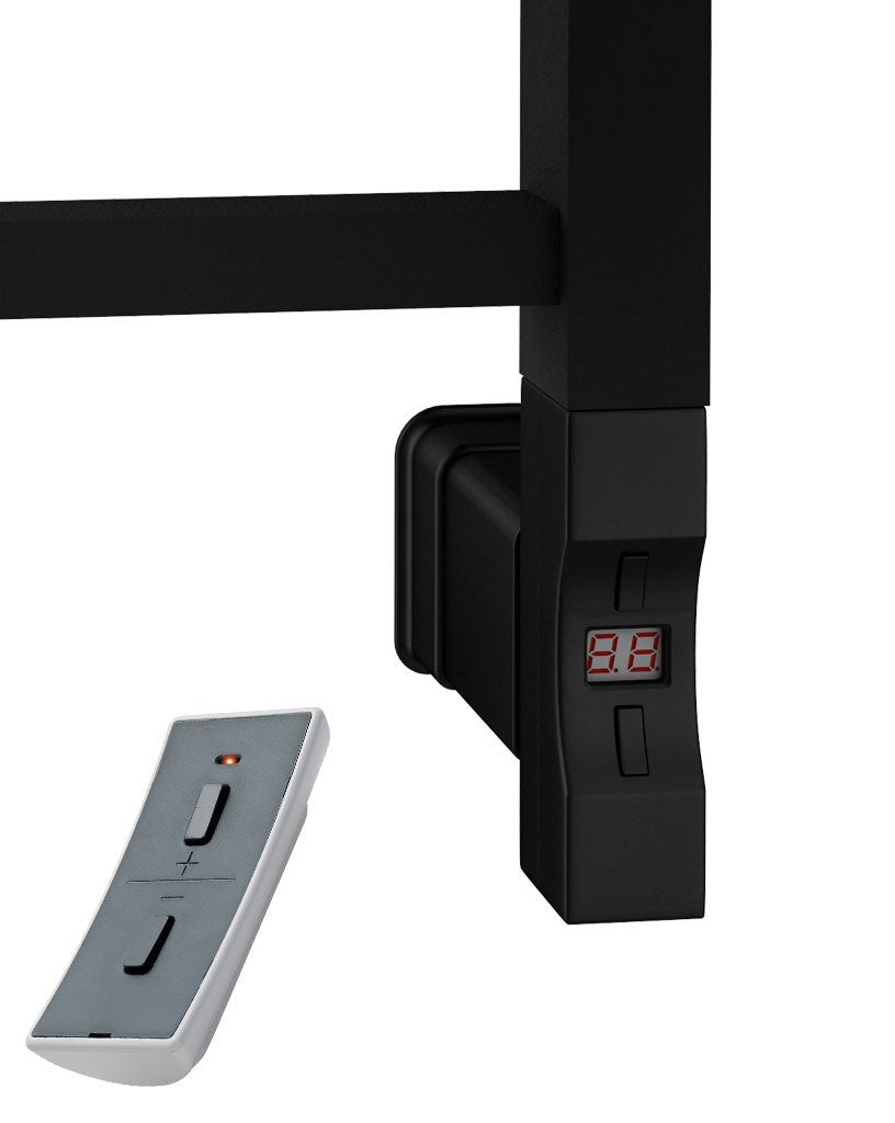 Eastbrook Reinbach Electric Matt Black Designer Towel Rail 1200mm x 600mm 89.1385-ELE-8.535