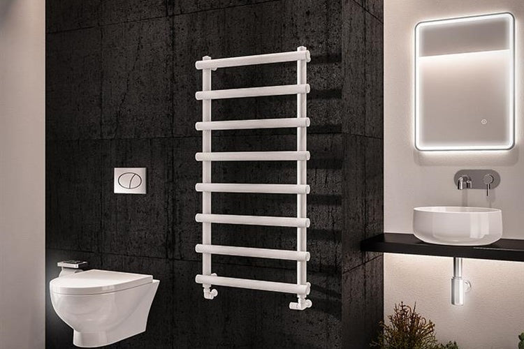 Matt White Designer Towel Rails