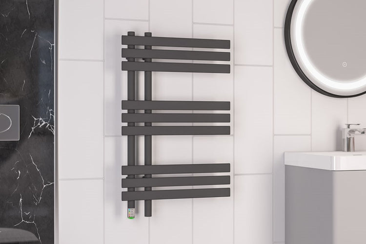 Matt Anthracite Dry Electric Towel Rails