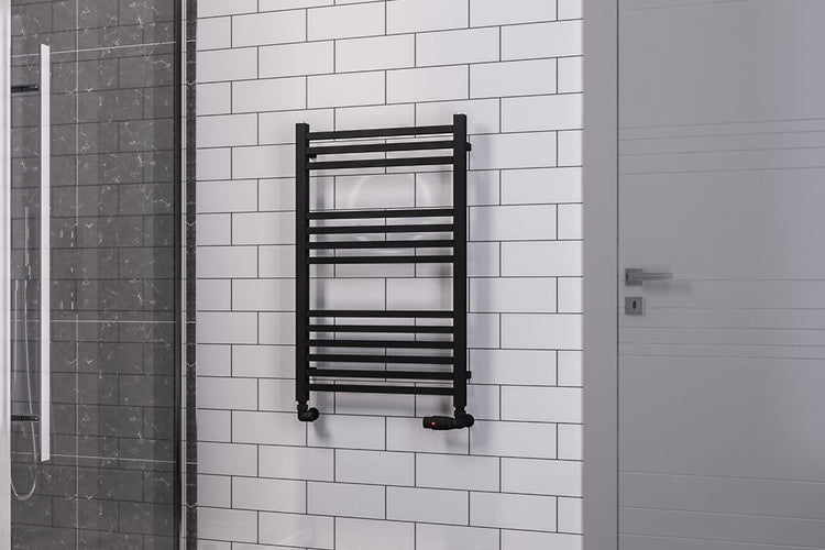 Matt Black Electric Towel Rails