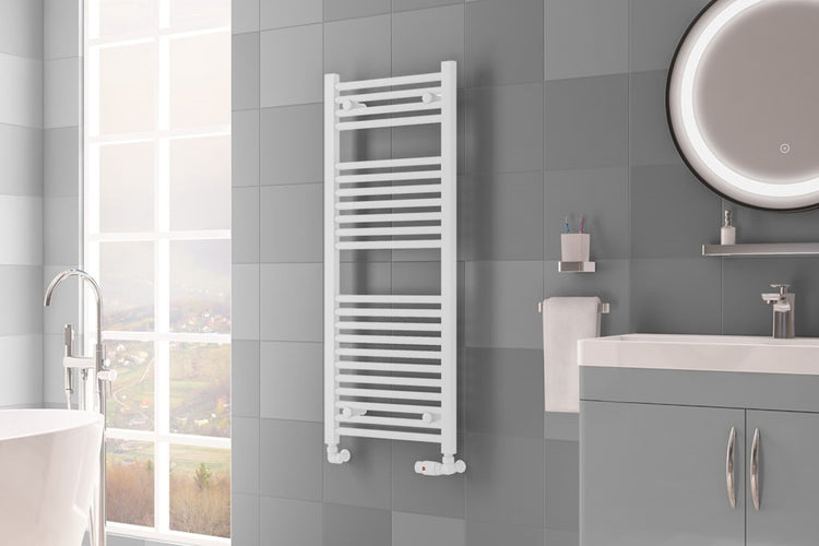 Matt White Central Heating Towel Rails