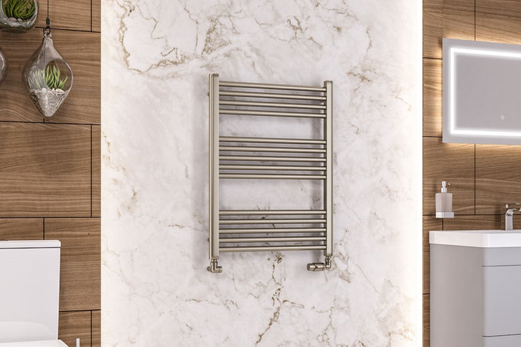 Brushed Brass Electric Towel Rails