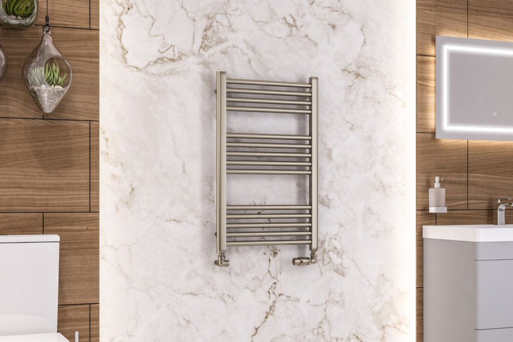 Brushed Brass Central Heating Towel Rails