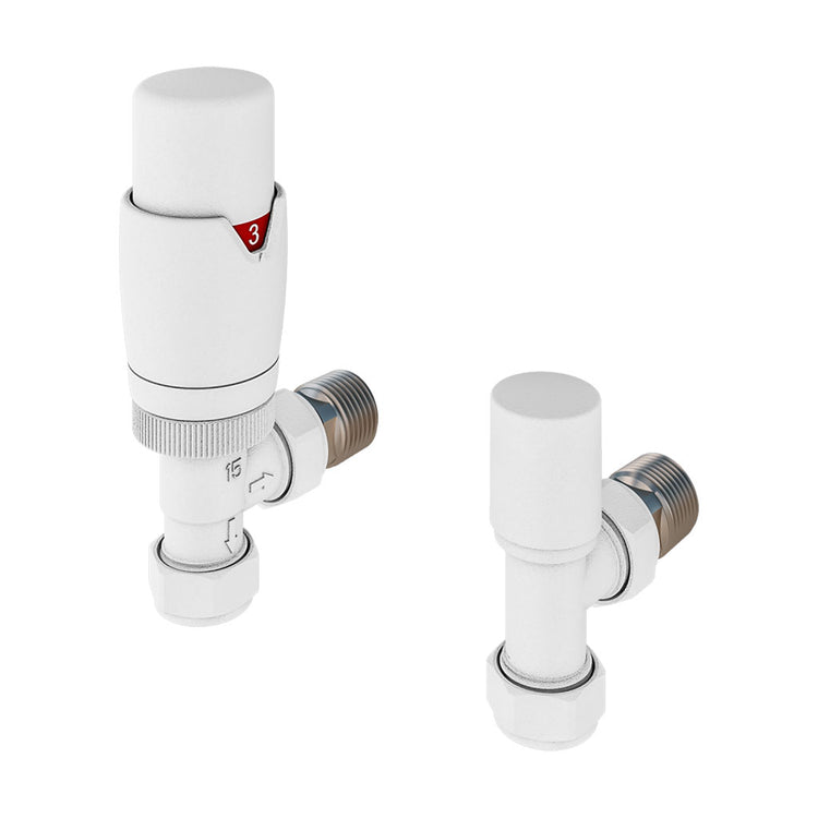 Matt White Radiator Valves