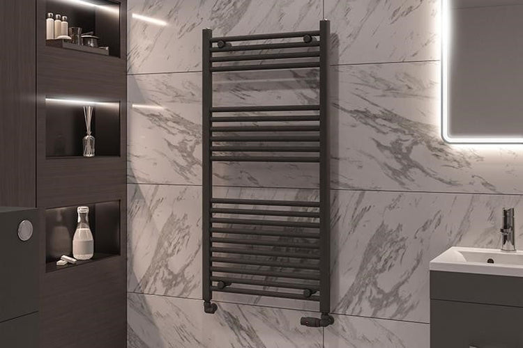 Matt Anthracite Central Heating Towel Rails