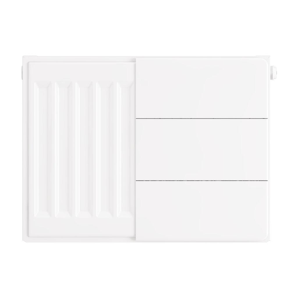 Eastbrook Flat Gloss White Radiator Cover Plates With Lines