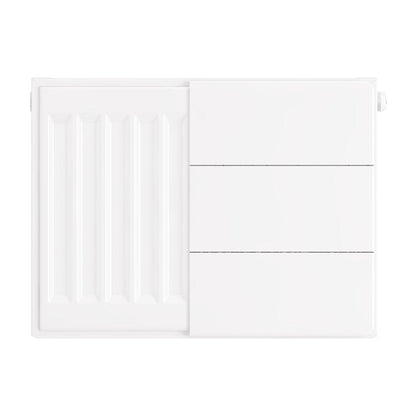 Eastbrook Flat Gloss White Radiator Cover Plates With Lines