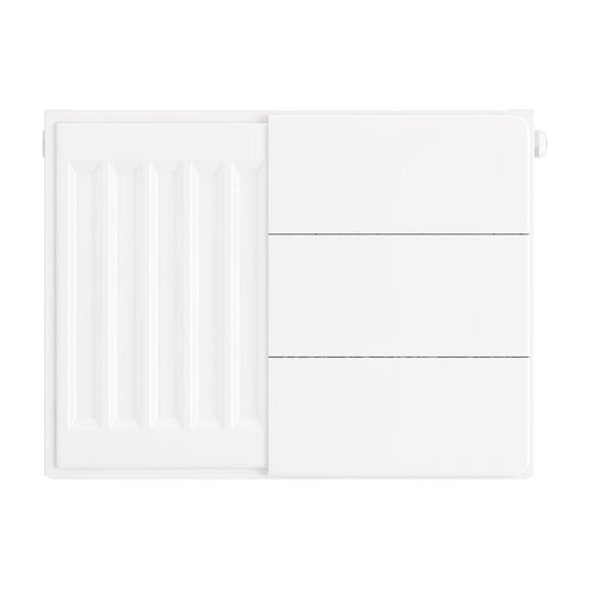 Eastbrook Flat Gloss White Radiator Cover Plates With Lines