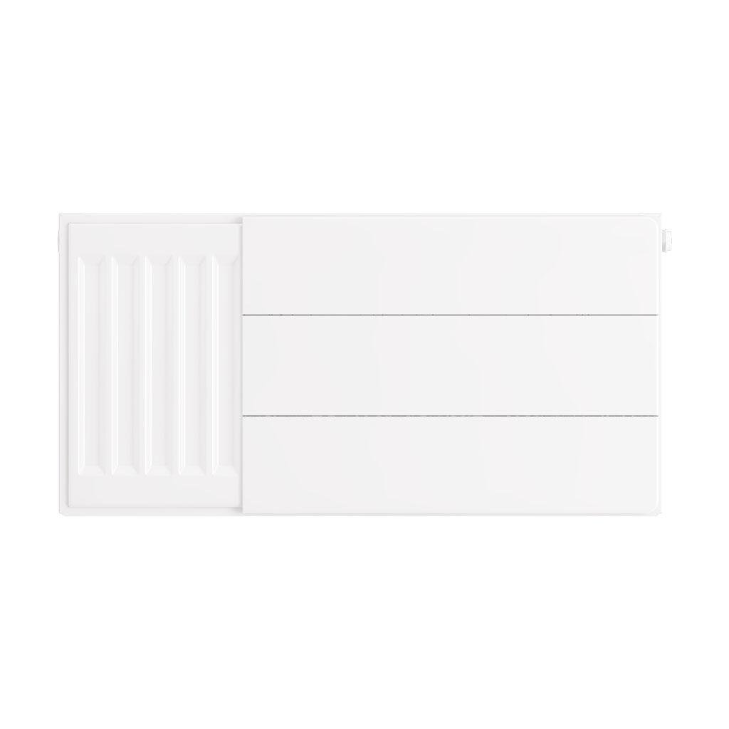 Eastbrook Flat Gloss White Radiator Cover Plates With Lines