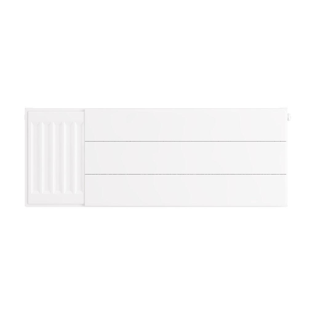 Eastbrook Flat Gloss White Radiator Cover Plates With Lines