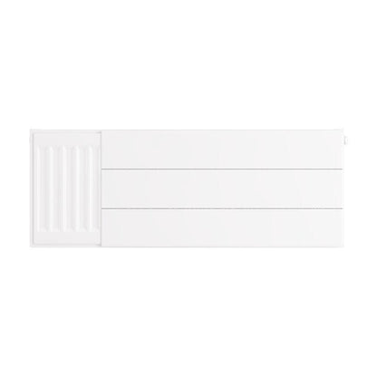 Eastbrook Flat Gloss White Radiator Cover Plates With Lines