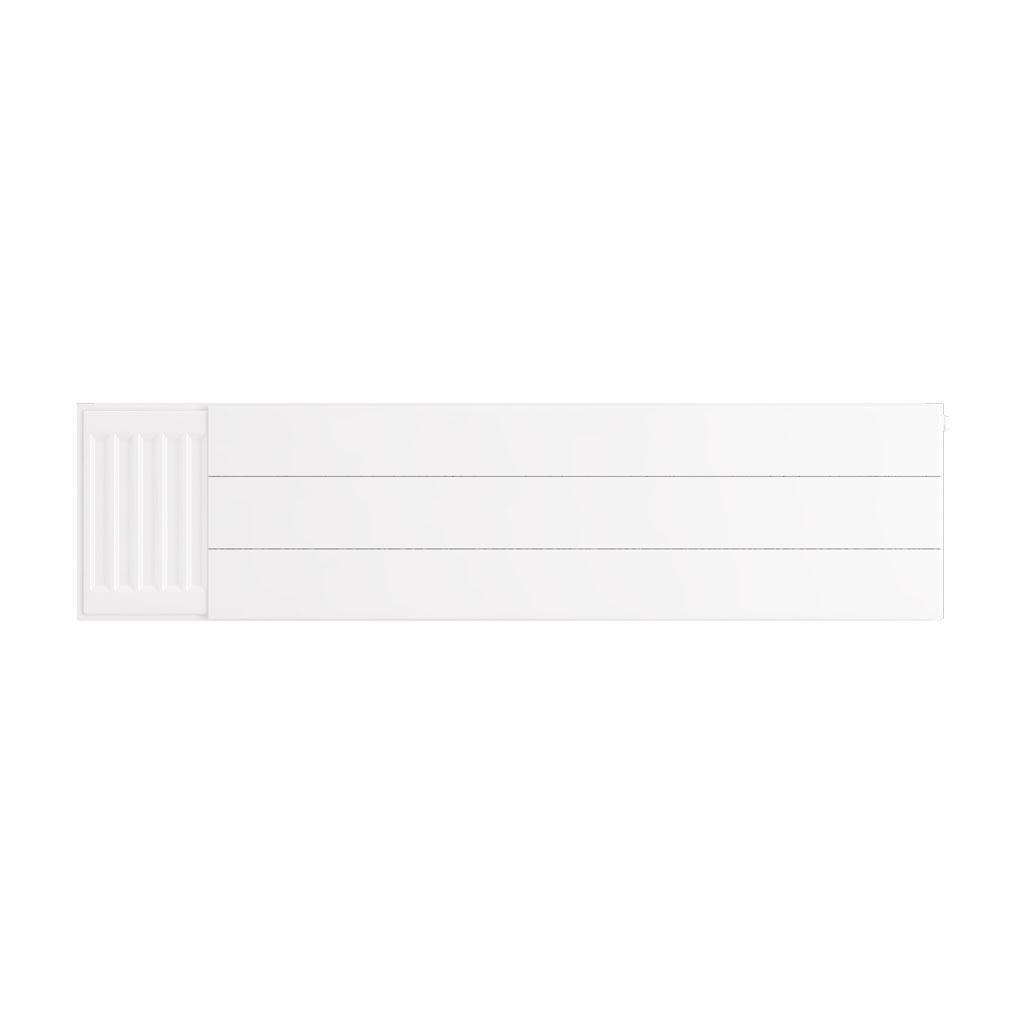 Eastbrook Flat Gloss White Radiator Cover Plates With Lines