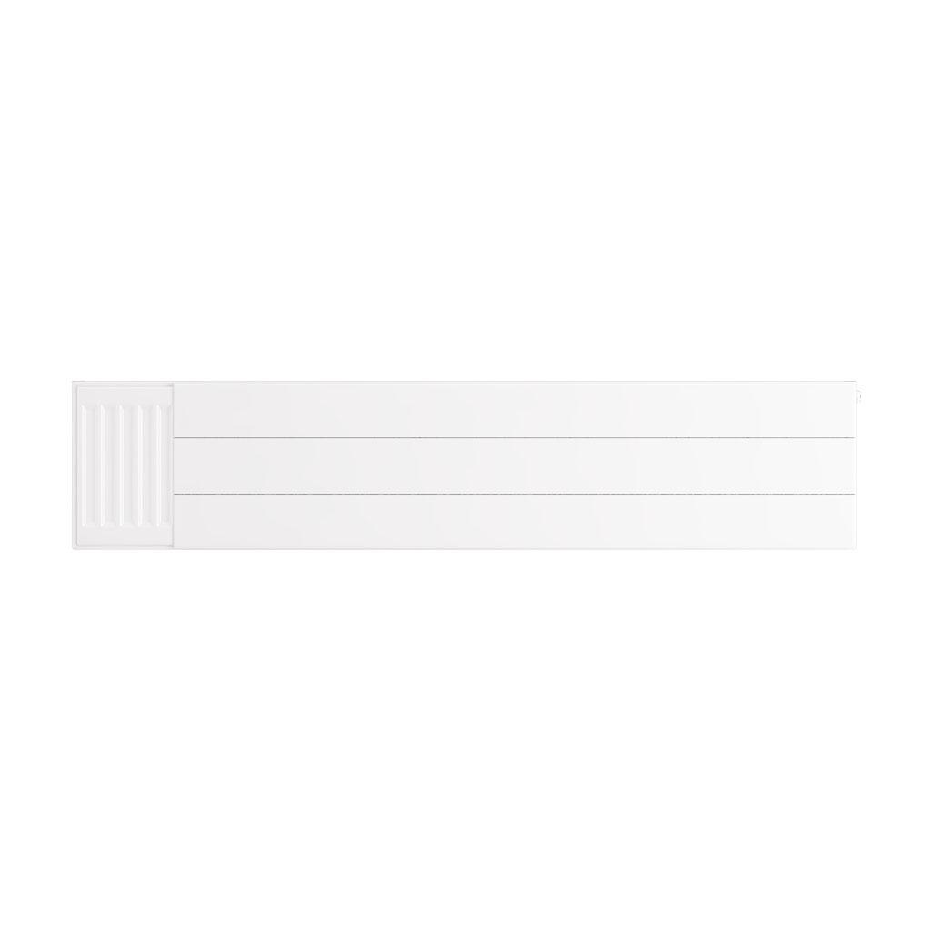 Eastbrook Flat Gloss White Radiator Cover Plates With Lines