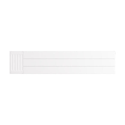 Eastbrook Flat Gloss White Radiator Cover Plates With Lines