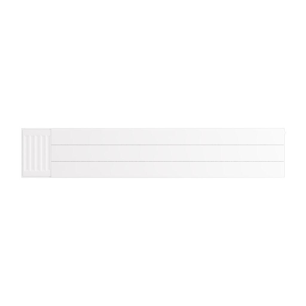 Eastbrook Flat Gloss White Radiator Cover Plates With Lines