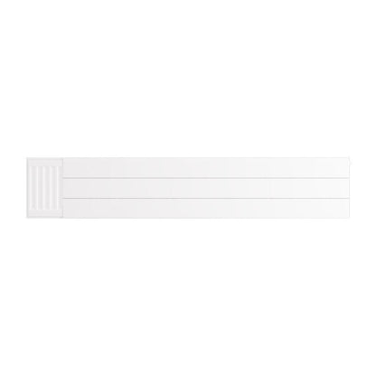 Eastbrook Flat Gloss White Radiator Cover Plates With Lines