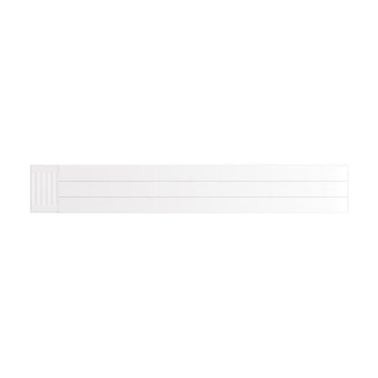 Eastbrook Flat Gloss White Radiator Cover Plates With Lines