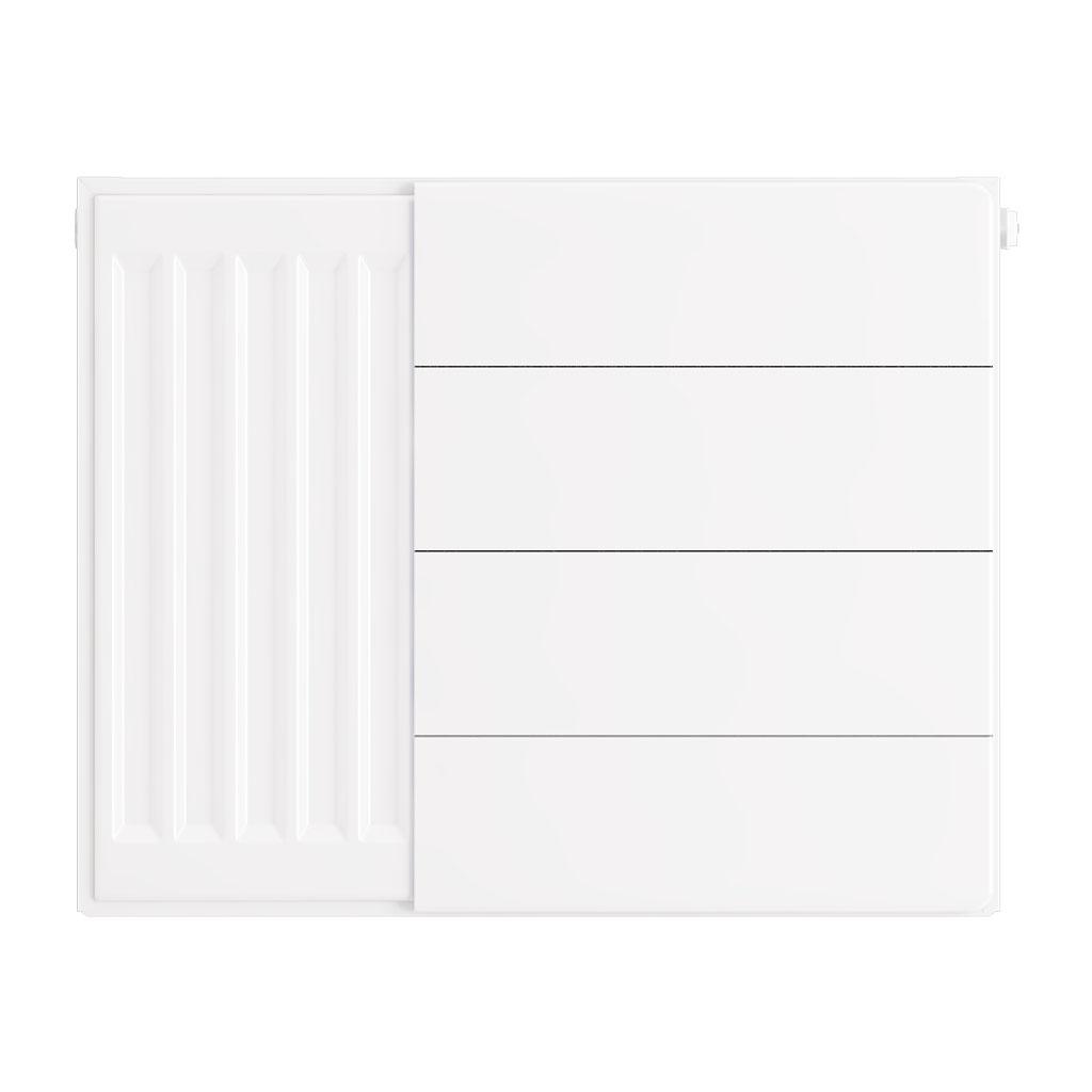 Eastbrook Flat Gloss White Radiator Cover Plates With Lines