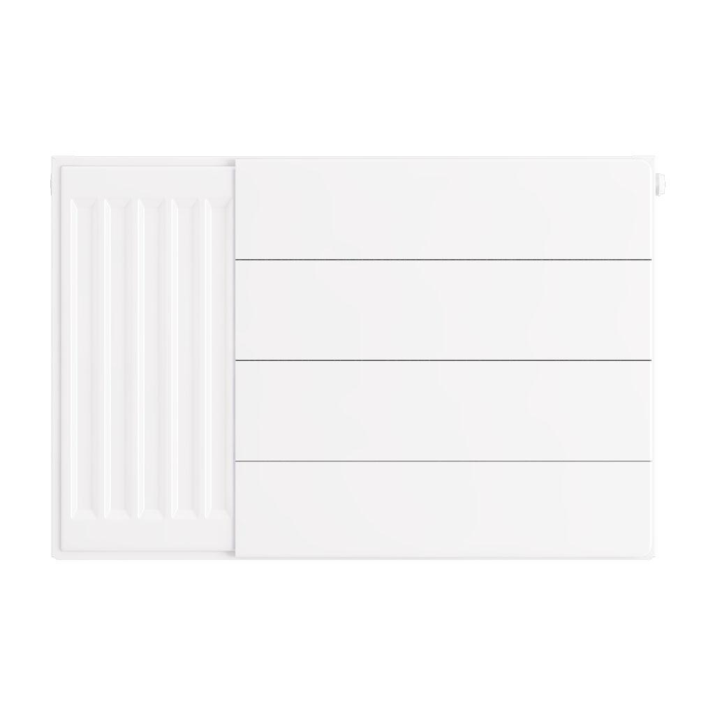 Eastbrook Flat Gloss White Radiator Cover Plates With Lines