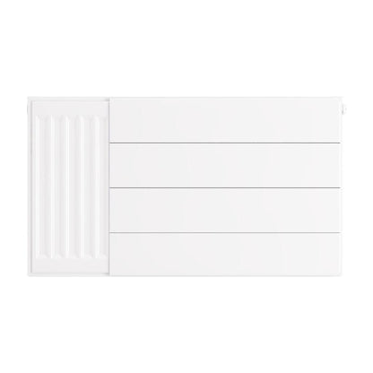 Eastbrook Flat Gloss White Radiator Cover Plates With Lines