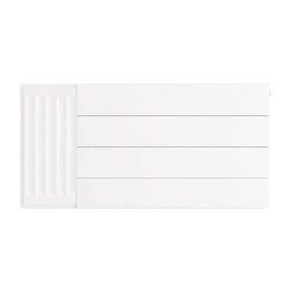 Eastbrook Flat Gloss White Radiator Cover Plates With Lines