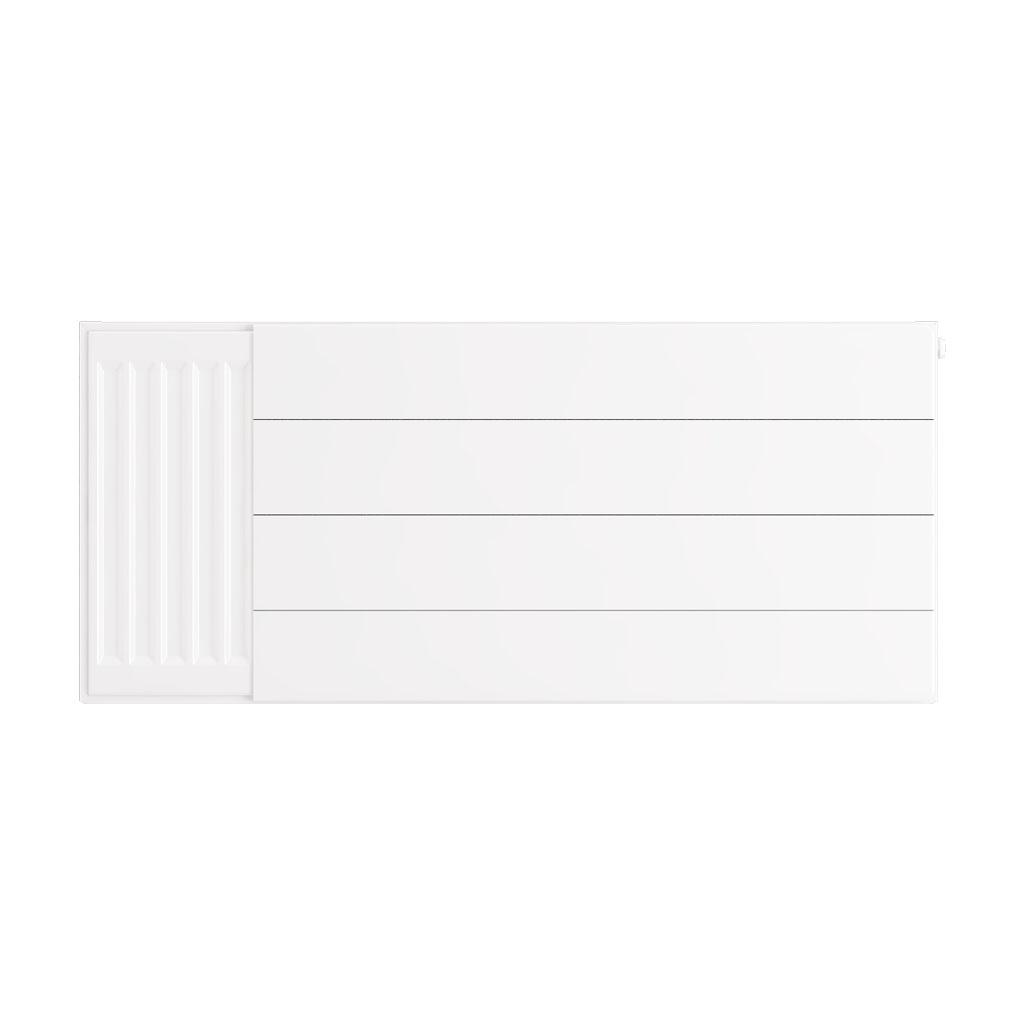 Eastbrook Flat Gloss White Radiator Cover Plates With Lines