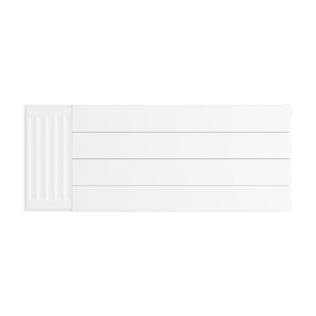 Eastbrook Flat Gloss White Radiator Cover Plates With Lines