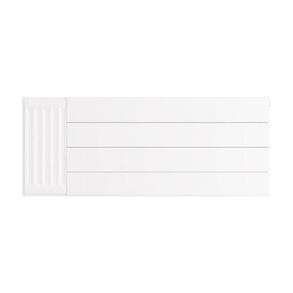 Eastbrook Flat Gloss White Radiator Cover Plates With Lines