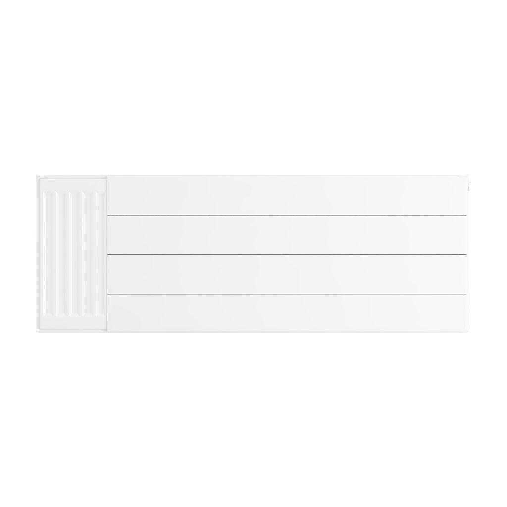 Eastbrook Flat Gloss White Radiator Cover Plates With Lines