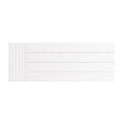 Eastbrook Flat Gloss White Radiator Cover Plates With Lines