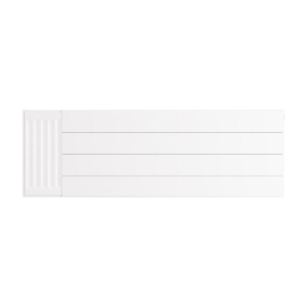 Eastbrook Flat Gloss White Radiator Cover Plates With Lines