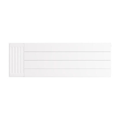 Eastbrook Flat Gloss White Radiator Cover Plates With Lines