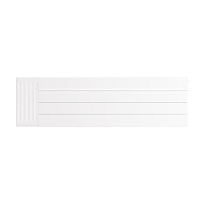 Eastbrook Flat Gloss White Radiator Cover Plates With Lines