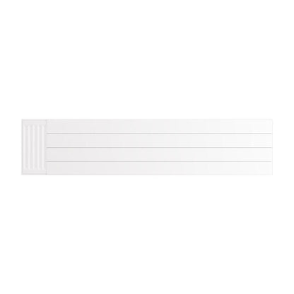 Eastbrook Flat Gloss White Radiator Cover Plates With Lines